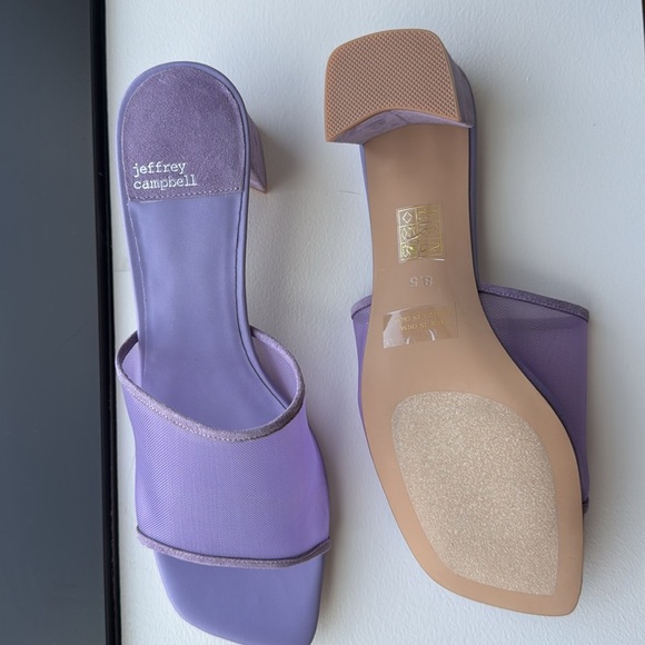 Jeffrey Campbell Malinin Block Heel Sandal Size 8.5 Lilac Purple - Picture 8 of 11